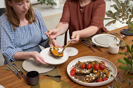 Pumpkin & Quinoa Salad with Roasted Tomatoes